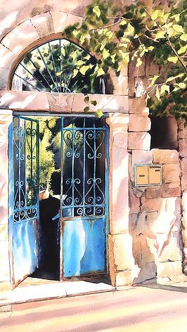 Italy Painting, Diy Watercolor Painting, Wall Drawing, The Painter, Watercolor Landscape Paintings, Diy Watercolor, Indian Art Paintings, Sketch Painting, Watercolor Sketch