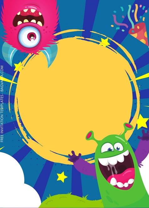 Get 10+ Monster Surprise Birthday Invitation Templates #free #freeinvitation2019 #birthday #disney #invitations #invitationtemplates Halloween Printouts, Carnival Card, Cinderella Birthday Invitation, Bowling Birthday Invitations, Monster Invitations, Monster Birthday Invitations, Monster Inc Birthday, Birthday Party Halloween, Surprise Birthday Invitations