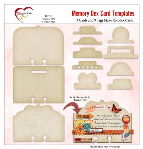 Memory-dex-templates Free Planner Stickers, Card Templates Printable, Printables Freebies, Free Planner, Planner Kit, Create And Craft, Memory Card, Card Kit, Scrapbook Kits