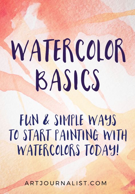 Watercolour Painting Ideas Beginners, Water Colouring For Beginners, Watercolour Abstract Art Diy, Best Watercolor Tutorials, Watercolor Tools For Beginners, Watercolor Painting For Beginner, Watercolor On Canvas Tutorials, Learn To Paint With Watercolors, Drawings For Watercolor Painting