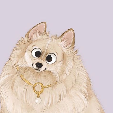 Adriana Garcia on Instagram: "Lola, the fluffiest of floofs! @mr_t_plow   #pomeranian  #pomeraniansofinstagram #dogart #petportrait #characterdesign #illustration #animationart" Pomeranian Illustration, Animal Character, Character Ideas, Dog Art, Animation Art, Pet Portraits, Illustration Design, Character Design, Animals