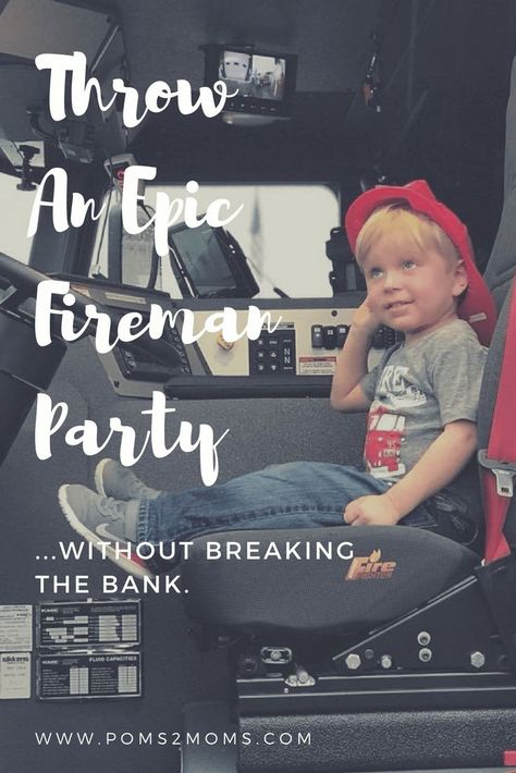 Tips for a simple fireman/firetruck birthday party that won't leave Mom feeling like she's crashed and burned. #firetruck #firefighter #birthdayparty Truck Activities For Toddlers, Truck Activities, Fire Truck Activities, Dump Truck Birthday Party, Fireman Party, Firetruck Birthday Party, Fire Truck Party, Fireman Birthday, Happy Birthdays