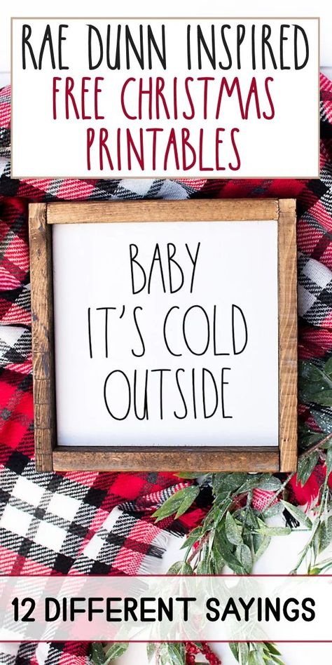 Christmas Signs Diy, Christmas Svgs, Cricut Christmas, Diy Holiday Gifts, Baby It's Cold Outside, Holiday Printables, Free Christmas Printables, It's Cold Outside, Christmas Gift Baskets