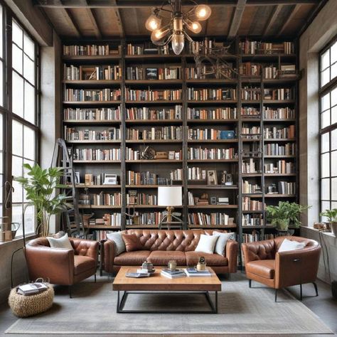 40 Home Library Ideas for Creating Cozy Reading Spaces Built In Bookshelves Around Doorway, Bed Layering, Home Library Office, Beautiful Home Library, In Home Library, Home Library Ideas, Bookshelf Inspo, Reading Spaces, Reading Space