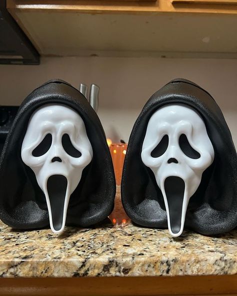 Ghostface Clay Art, Ghost Face Clay, Ghostface Merch, Scream Merch, Brandon James, Ghostface Scream, Ghost Face, Ghost Faces, Xmas Presents