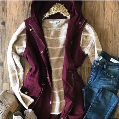 Autumn Cargo Women Hooded Utility Vest Jacket Sleeveless S 4-6 M 8-10 L 12-14 Cargo Women, Swag Dress, Vest Outfits For Women, Burgundy Vest, Cargo Vest, Utility Vest, Clothing Website, Shoes Diy, Vest Style