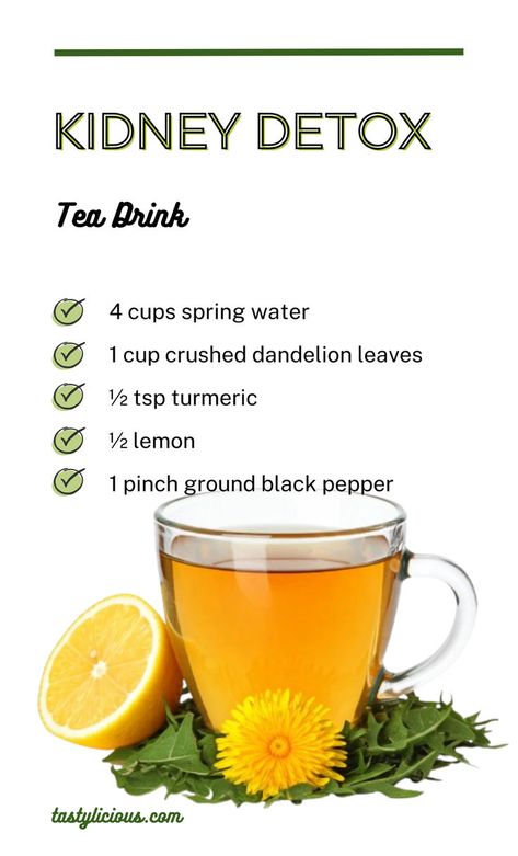 kidney detox tea ingredients how to make kidney detox tea cleanse kidney tea recipe detox tea recipe ideas Kidney Detox Drink, Kidney Cleanse Smoothie, Kidney Tea, Detox Cleanse Drinks, Detox Cleanse 3 Day, Detox Drinks To Cleanse, Kidney Cleanse Juice, Kale Smoothies, Kidney Cleanse Natural