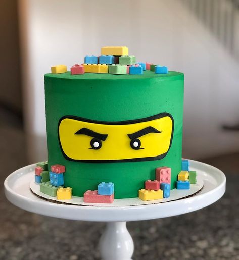 jillpill’s Instagram profile post: “Lego Ninjago birthday cake. My seven year old son was very impressed and slightly jealous it wasn’t for him. 😂 #ninjagocake #legocake…” Ninjago Cake Buttercream, Lego Ninjago Lloyd Cake, Lego Ninjago Cake Ideas, 5 Year Birthday Cake Ideas Boys, Ninjago Lego Cake, Cake For 6 Year Boy, Birthday Cake For 6 Year Boy, Ninjago Cake Easy, Birthday Cake For 7 Year Boy