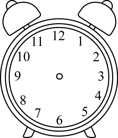 Black and White Alarm Clock without Hands Analog Clock Printable, Picture Of A Clock, Clock With No Hands, Alarm Clock Clipart, Clock Without Hands, Clock Pictures, Clock Printable, Clock Clipart, Time Clipart