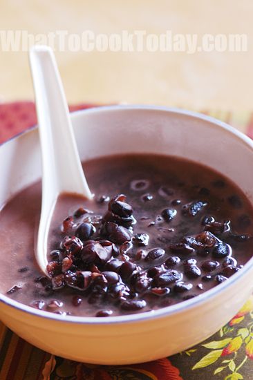 Chinese Porridge, Rice With Coconut Milk, Red Bean Dessert, Rice In Instant Pot, Black Rice Recipe, Black Rice Pudding, Cookie Pudding Dessert, Asian Green Beans, Green Beans Soup