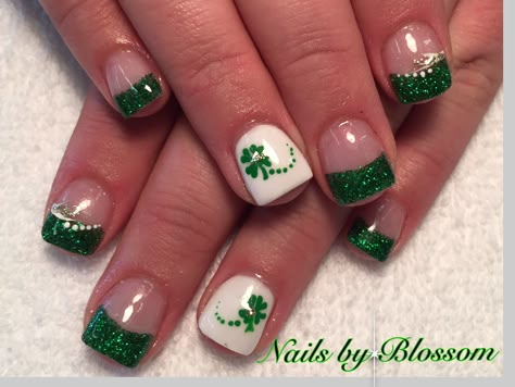 St Patrick’s Day Nails French Tip, Saint Paddy’s Day Nails, Cute Saint Patricks Day Nails, St Patrick S Day Nails Short, St Paddy’s Nails, St. Patrick's Day Nails, Short St Patricks Nails, Nails St Patrick’s Day, St. Patricks Day Nails