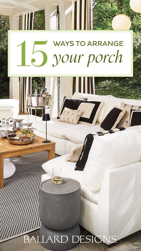 Looking to transform your outdoor space? ✨ Whether you have a front porch that welcomes visitors or a back porch that’s private and perfect for entertaining the right furniture arrangement sets the ideal vibe.

With summer around the corner, explore 15 furniture layout ideas perfect for any style and space. Outdoor Furniture Arrangement Layout, Front Porch Furniture Layout, Porch Furniture Layout, Small Back Porches, Front Porch Furniture, Covered Back Porches, Porch Outdoor, Cozy Spaces, Porch Furniture