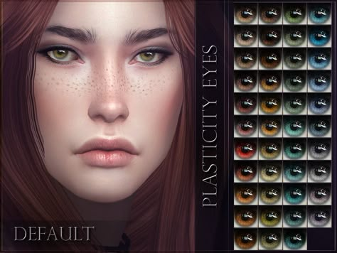 Plasticity Eyes (DEFAULT) (TS4) DOWNLOAD THIS IS A DEFAULT REPLACEMENT. It will override the EA eye colours. Put the package file in your mods folder like usual but be aware that you can only have one... Hair The Sims 4, Mods Sims 4, Eye Colours, Sims 4 Piercings, Sims 4 Cc Eyes, Sims 4 Tsr, Die Sims 4, Sims 4 Cas Mods, The Sims 4 Skin