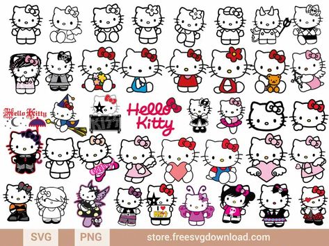 Hello Kitty SVG Bundle (FSD-J55) - Store Free SVG Download Hello Kitty Cricut, Hello Kitty Svg, Hello Kitty Christmas Tree, Band Svg, Polymer Clay Patterns, Hello Kitty Wallpaper Aesthetic, Kitty Wallpaper Aesthetic, Black Hello Kitty Wallpaper, Hello Kitty Bow