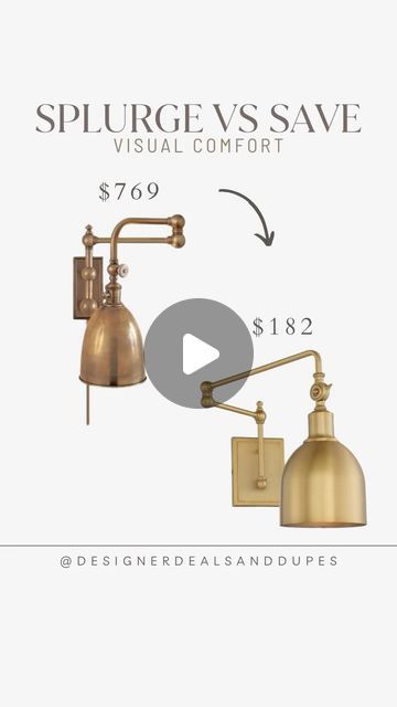 Designer deals and dupes on Instagram: "Comment ‘DEALS038’ for links to this week’s round up of sconces and vanity lights!" Vanity Lights, Building Ideas, Round Up, Visual Comfort, Vanity Lighting, Building A House, Vanity, Building, Lighting