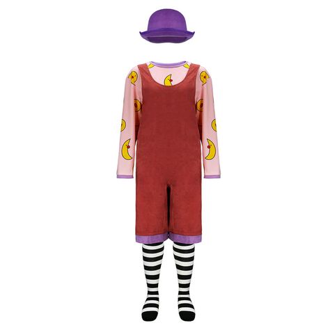 Specification Type: Loonette The Clown Cosplay Costume The Big Comfy Couch HalloweenSource: The Big Comfy CouchCharacter: LoonetteComponents: Shirt, hat, overalls, socksInventory: Ready to Ship, Limited quantites.Fabric: Polyester Occasion: Halloween, Cosplay, Comic Cons, Theme Parties, Carnival, etc. WASHING NOTICE: Hand wash in cold water recommend. Squeeze out excess water, then dry naturally. For leather, we do not recommend cleaning Size Chart Note: Our size charts are different, please be Loonette The Clown Costume, Big Comfy Couch Costume, The Big Comfy Couch, Purple Hats, Comfy Couch, Party Suits, Clown Costume, Striped Socks, Gender Female