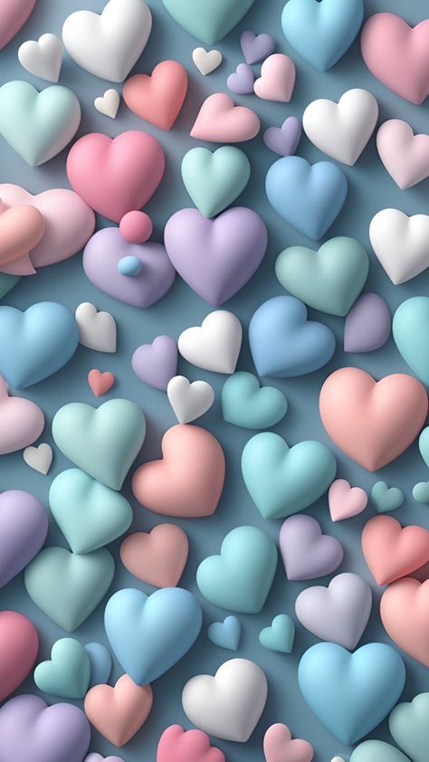 Pastel Phone Wallpaper, Wallpaper Corazones, Valentines Day Wallpaper, Pastel Phone, Iphone Wallpaper Texture, Iphone Wallpaper Aesthetic, Iphone Wallpaper Lights, Day Wallpaper, Jelly Wallpaper