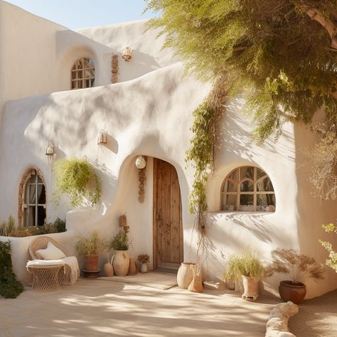 Off Grid Architecture, White Adobe House, Adobe Building, Villa Homes, Minimalism Architecture, Small House Blueprints, Earthship Home, Topanga Canyon, Mud House