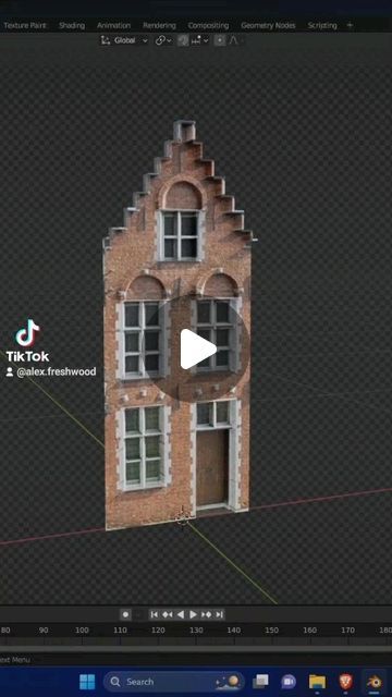 Alex Freshwood on Instagram: "Let's make a building in blender! #blender3d #blendertutorial #blenderart #blender" Blender Realistic Render, Realistic Blender Renders, Cool Blender Renders, Blender 3d Beginner, Blender 3d Shortcut, 3d Building, Blender Tutorial, Blender 3d, Exterior Lighting