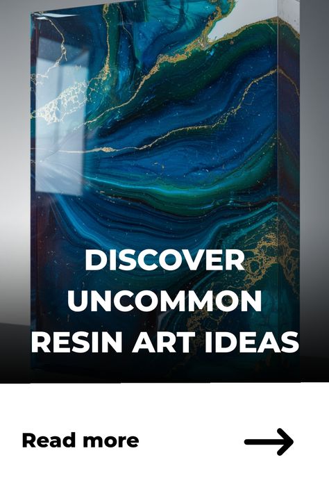 Discover resin art with vibrant blue and green swirls, highlighted by gold accents. Unique Resin Ideas To Sell, Unique Resin Ideas, Resin Glass Art, Resin Art Ideas, Simple Projects, Diy Resin Projects, Resin Sculpture, Diy Resin Art, Functional Decor