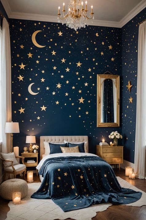 20 Boho Bedroom Wallpaper Ideas – ToolzView Star Room Aesthetic, Boho Bedroom Wallpaper, Bedroom Witchy, Earth Bedroom, Green Color Palettes, Bedroom Forest, Color Palettes With Names, Bedroom Wallpaper Ideas, Witchy Bedroom