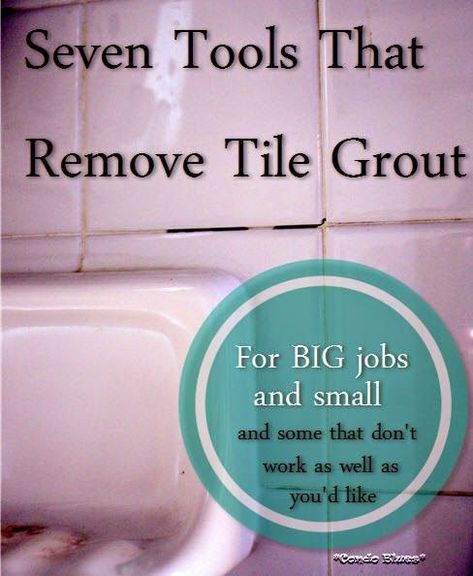 7 Recommended  tools for removing tile grout for big and small jobs. Also tells you about  a few grout removal tools that aren't so great.  #DIY #grout #tile #tools Grout Removal Tool, Homemade Toilet Cleaner, Clean Baking Pans, Tile Removal, Cleaning Painted Walls, Glass Cooktop, Deep Cleaning Tips, Tile Grout, Clean Dishwasher