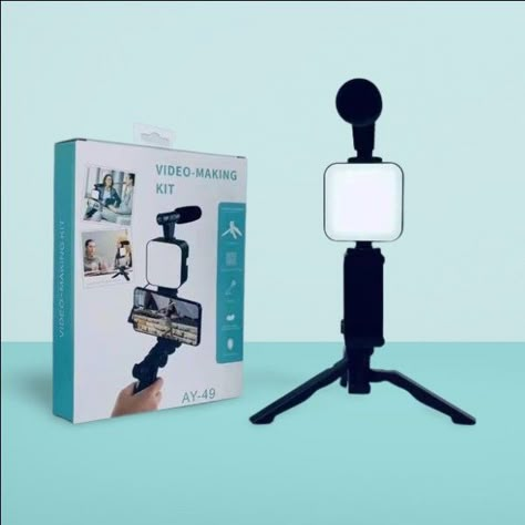 Vedio making kit/blogging tripod Ay-49 Free Victor, Blogging Camera, Vlogging Kit, Start Youtube Channel, Beauty Room Decor, Instagram Creative Ideas, Cute Diy Room Decor, Clip Lights, Project Board