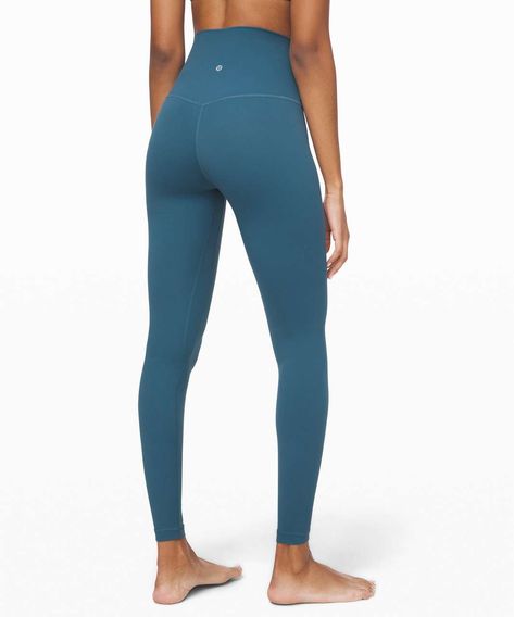 Release Date: 12/2019. Original Price: $98. Materials: Nulu. Color: Petrol Blue. Focus on your practice in the buttery-soft Align yoga collection, designed to free you from distraction and embrace your every move.Nulu™Lightweight, buttery-soft Nulu™ fabric wicks sweat and is four-way stretchbuttery-soft handfeellightweightsweat-wickingfour-way stretchFeaturesDesigned for: YogaLycra®: Added Lycra® fibre for shape retentionWaistband: Smooth, flat waistband seams are low profile and won't dig ... Lulu Leggings, Lululemon Outfits, Lululemon Align Pant, Eye Brushes, Birthday List, Petrol Blue, Lululemon Align, Blue Leggings, High Rise Pants