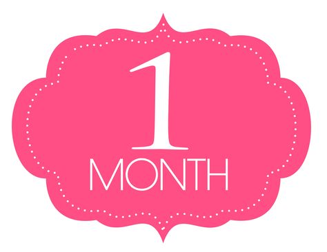 Free+Printable+1+Month+Old+Sign 1 Month Old Milestones, Happy 1 Month, Happy One Month, 1 Month Baby, One Month Baby, Month Signs, Baby Month Stickers, Monthly Baby Photos