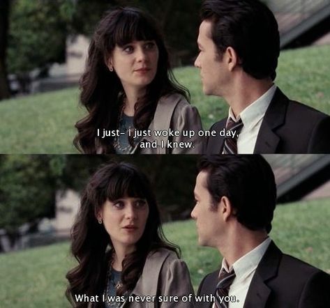 S: Solo desperté un día y lo supe. T: que supiste?  S: lo que nunca tuve seguro contigo. //Por eso no estas conmigo// 500 Days Of Summer Quotes, 500 Days Of Summer, Favorite Movie Quotes, 500 Days, Chloë Grace Moretz, Septième Art, Single And Happy, The Smiths, Movie Lines