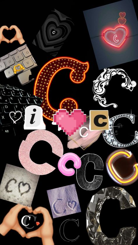 I❤️c🌚❤️💙🙌🏾 C Wallpaper Letter Aesthetic, Iphone Letters, Viral Wallpaper, Wallpapers Tiktok, Wall Wallpapers, Basic Aesthetic, Supreme Iphone Wallpaper, Initial C, Glow Birthday Party