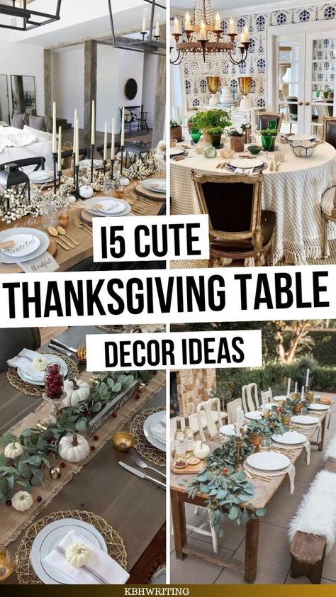 15 Cute Thanksgiving Table Decoration Ideas Thanksgivi G Table Decor, Thanksgiving Table With Garland, Dining Table Decor Thanksgiving, Table Setting Thanksgiving Simple, Thanksgiving Tablescapes Ideas Rustic, Thanks Giving Table Decor Ideas, Thanksgiving Day Table Decor, Thanksgiving Table Decorating Ideas, Thanksgiving Tablescapes Ideas Simple