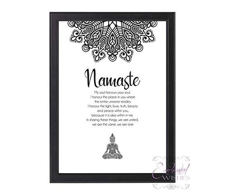 Namaste Definition Print, Yoga Spiritual Meditation Wall Art, Unframed, A4 or 8x10" Namaste Definition, Mandala Buddha, Wall Art Buddha, Woodland Nursery Wall Art, Art Buddha, Spiritual Wall Art, Yoga Wall Art, Buddha Wall Art, Art Spiritual