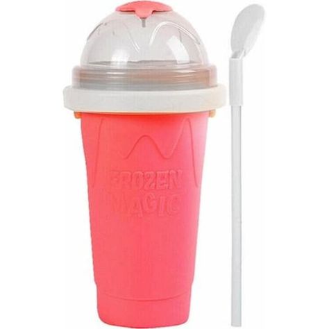 Ozoffer Slushie Maker Cup Quick Freeze Magic Squeeze Cup Milkshake Cup Ice Cream Maker (Pink) 1EA | Woolworths Milkshake Cup, Slushie Maker, Slushy Maker Cup, Cup Ice Cream, Slushy Maker, Cup Aesthetic, Online Supermarket, Ice Cream Maker, Slushies