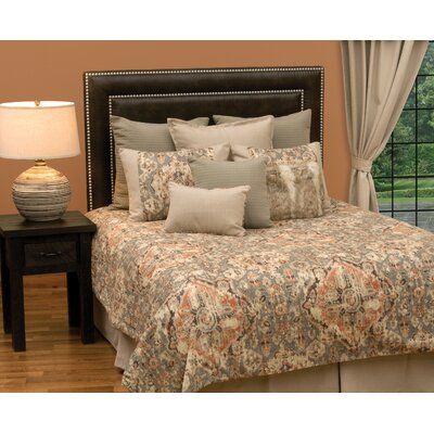 Bloomsbury Market Lindale Ash 15" Bed Skirt Southwestern Bedroom, Southwestern Bedding, Western Bedding, Bed Ensemble, Handmade Bed, Luxurious Bed, Ruffle Bedding, Reversible Duvet Covers, Luxury Bedding Sets