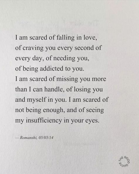 Scared To Love Quotes, Falling Out Of Love Quotes, Falling In Love Poems, Love Again Quotes, Meaningful Poems, Scared To Love, Short Meaningful Quotes, Positive Motivational Quotes, Instagram Words