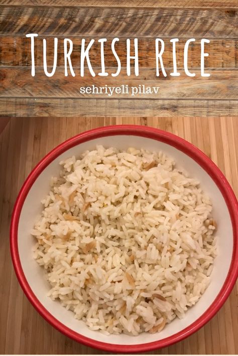 Turkish Rice, Turkey Recipe, Recipes Breakfast, Crockpot Meals, Middle Eastern Recipes, World Recipes, Turkish Recipes, White Rice, Baklava