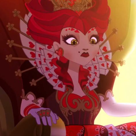 Queen Of Hearts Fanart, Hearts Icon, Rose Queen, Alice Madness, Raven Queen, Witch Craft, Fairy Tale Characters, Ever After High, Profile Pics