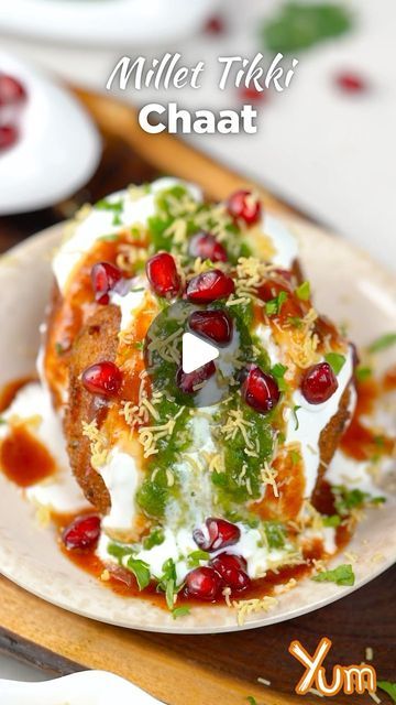 Yum on Instagram: "Millet Tikki Chaat #reels #tasty #recipe #chaat" Tikki Recipes, Chat Recipes, Chats Recipe, Tasty Recipe, February 13, Breakfast Recipe, Millet, Breakfast Recipes, On Instagram