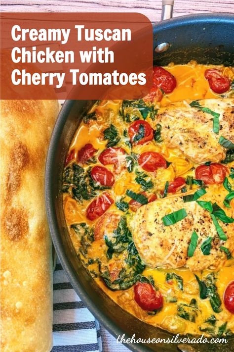 Tuscan Chicken With Fresh Tomatoes, Chicken Spinach Cherry Tomatoes, Tomato Mushroom Chicken, Tuscan Chicken Pasta With Cherry Tomatoes, Chicken With Cherry Tomatoes, Recipes With Chicken And Tomatoes, Chicken With Diced Tomatoes, Lemon And Garlic Chicken With Cherry Tomatoes, Chicken Recipe With Tomatoes