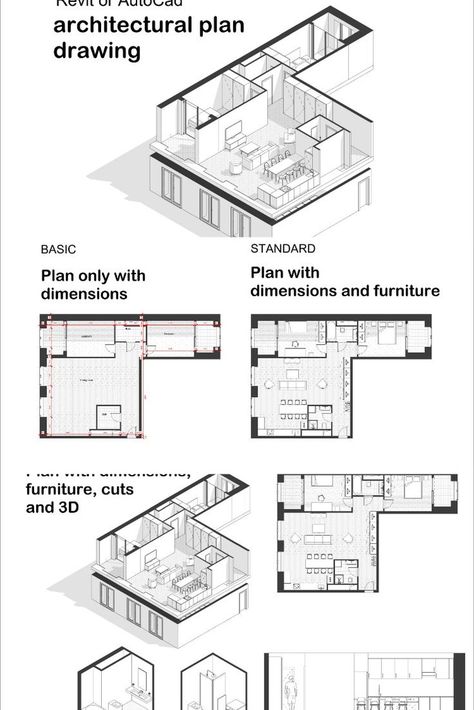 I will draw architectural plan in autocad or revit Revit Plans Architecture, Revit Floor Plans, Revit Plan, Revit Architecture Projects, Autocad Plan, Bathroom Layout Plans, Architectural Plan, Architecture Elevation, Revit Architecture