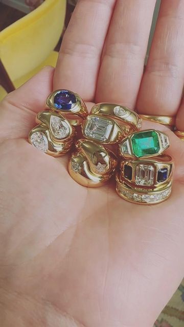 BRENT NEALE on Instagram: "…it’s been a minute since we ring toured….and one of these rings is a “just because” … which means she’s available …who is it?!…see you in storiesssss ✨" Brent Neale Jewelry, Safire Rings, Brent Neale, Emerald Engagement Ring Cut, Emerald Engagement, Stacked Jewelry, July 28, Engagement Ring Cuts, Emerald Engagement Ring