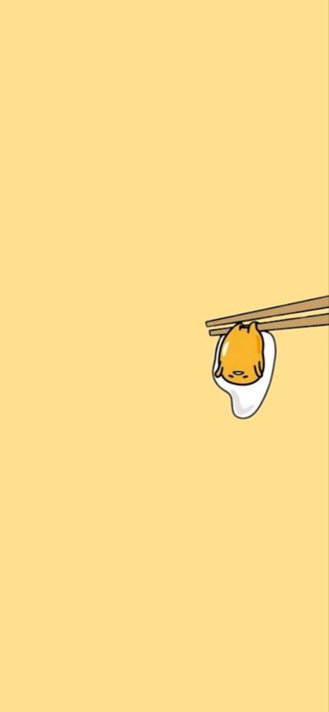 Gudetama Cute Wallpaper, Iphone Wallpaper Kawaii Yellow, Gutedama Cute, Sanrio Wallpaper Gudetama, Sanrio Gudetama Wallpaper, Aesthetic Gudetama Wallpaper, Gutedama Wallpaper, Yellow Cute Wallpaper Cartoon, Lazy Wallpaper Aesthetic