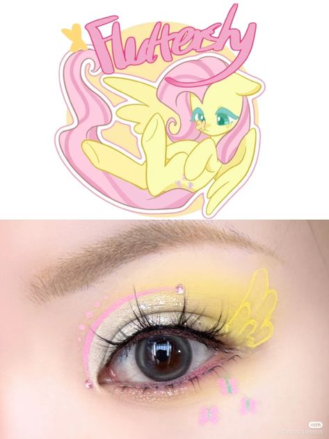 Fluttershy Makeup, Shy Makeup, Makeup For Lips, Flutter Shy, Anime Eye Makeup, Pony Town, Beauty Goals, Kawaii Accessories, Gender Envy