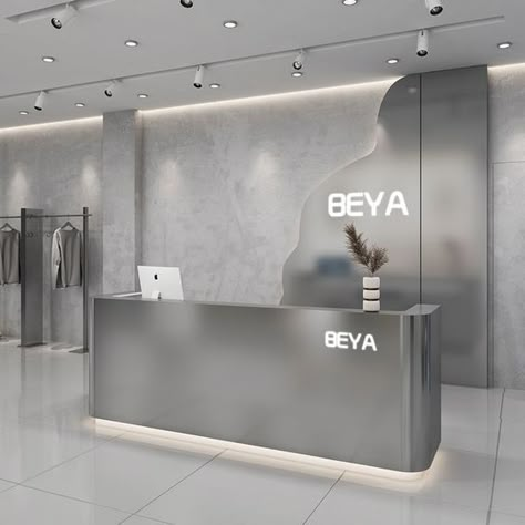 Luxury Reception, Lobby Interior Design, Jewelry Store Design, Hospital Interior, Clinic Interior Design, Reception Desks, Showroom Interior Design, Lobby Interior, Counter Design