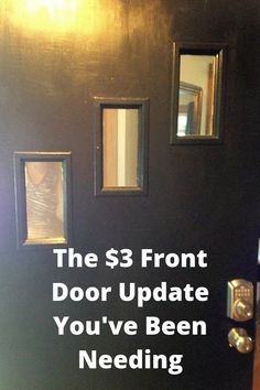 We have a very old front door that needs to be replaced. But like many home owners, the desire to make upgrades and our budget doesn't always align. #diyhomedecor #budgetdecor #budget #door Light Fixture Makeover, File Cabinet Makeover, Diy Locker, Diy Coffee Station, Diy Bench Outdoor, Front Door Makeover, Diy Blanket Ladder, Diy Wainscoting, Wood Wall Art Diy