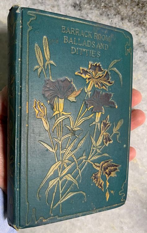 Antique Victorian Ornate embossed gilded gilt book Barrack Room Ballards Ditties * Antique, Pre-1900s * 6.5 T x 4.25 W * Ornate, Gilded, Shelf Art! * I package well and ship out daily! BARRACK-ROOM BALLADS 1 language * Article * Talk * Read * Edit * View history Tools * * * * * * * * * * * * * From Wikipedia, the free encyclopedia First (1892) edition of Barrack-Room Ballads and Other Verses (publ. Methuen) The Barrack-Room Ballads are a series Antique Bookstore, Ornate Books, Eclectic Living Room, Antiquarian Books, Antique Book, Book Binding, Aboriginal Art, Book Decor, Antique Books