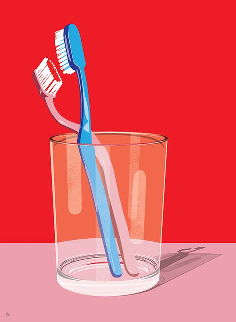 Paul Garland Toothbrush Illustration, Garland Illustration, Images Pop Art, Tango Art, Dental Life, Dental Art, Best Teeth Whitening, 카드 디자인, Affinity Designer