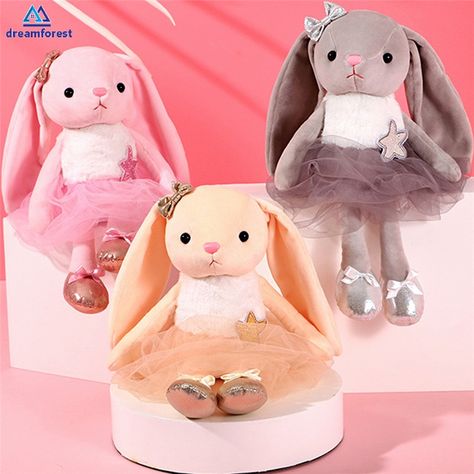 Shopee Dance Recital Gifts, Rabbit Soft Toy, Rabbit Plush Toy, Ballerina Doll, Soft Stuffed Animals, Rabbit Dolls, Plush Toy Dolls, Bunny Plush, Toy Doll