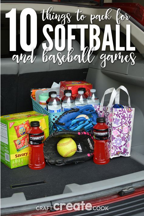 Snack Ideas For Softball Team, Softball Mom Hacks, Softball Opening Day Ideas Fun, Snacks For Softball Tournaments, What To Pack For Softball Tournament, What To Pack In Softball Bag, Snacks For Softball Team, Travel Softball Packing, Softball Wagon Ideas